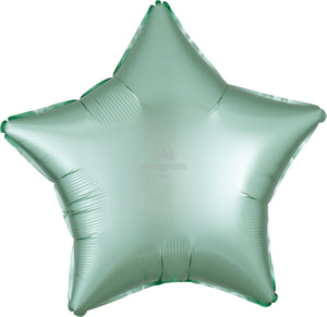 39915 Satin Luxe Mint Green Star