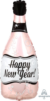 40442 HNY Rose Gold Bubbly Bottle