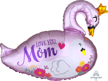 Load image into Gallery viewer, 40833 Satin Mama &amp; Baby Swan
