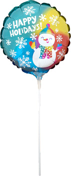 42072 Happy Holidays Satin Snowman