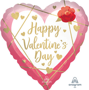 42273 HVD Watercolor Faceted Heart