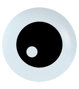 51596 Eyeball Top Print 5" Round (100ct)