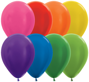53080 Metallic Assortment 11" Round (100ct)