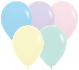 155586 Pastel Matte Assortment 11" Round (50ct)