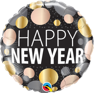58163 New Year Metallic Dots