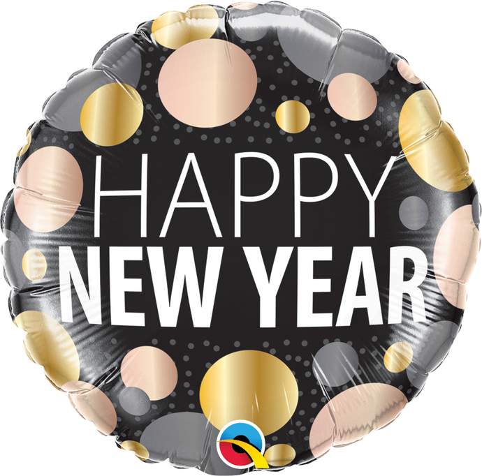 58163 New Year Metallic Dots
