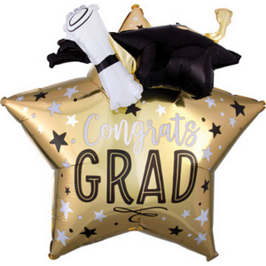 39338 Grad Star Cap & Diploma