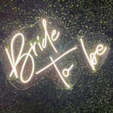 Load image into Gallery viewer, Bride To Be Neon Sign Rental - White
