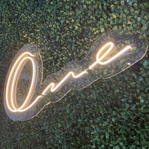 One Neon Sign Rental - Script