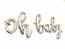 Load image into Gallery viewer, Script Letters &quot;oh baby&quot; Silver
