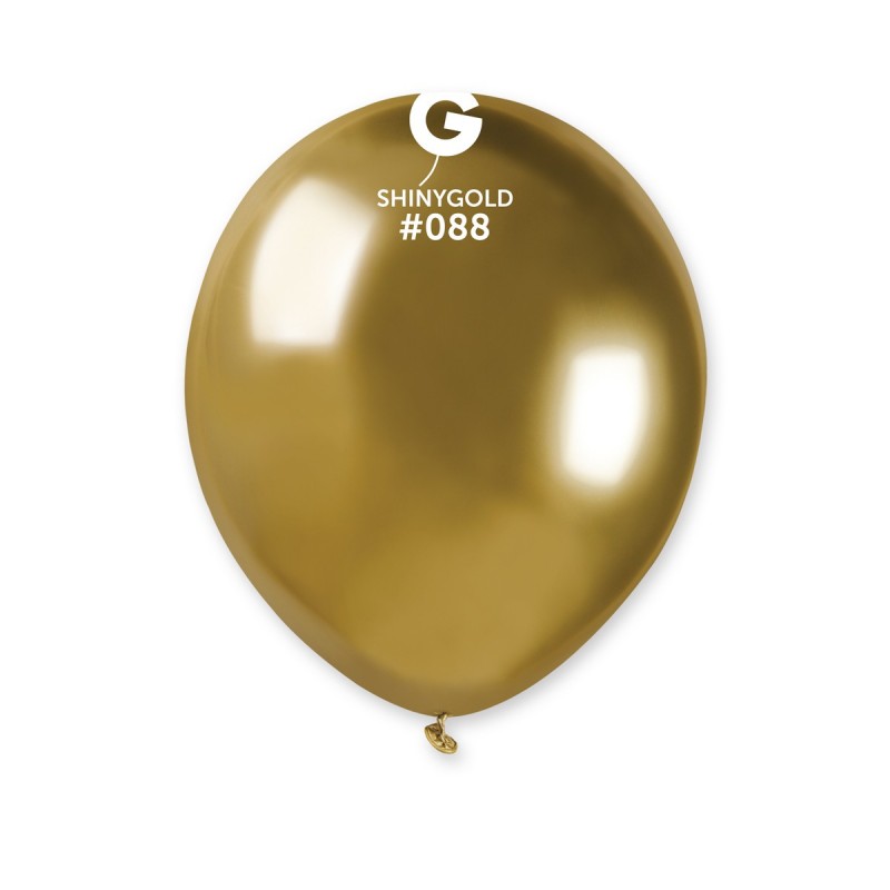 058802 Gemar Shiny Gold 5" Round (50ct)
